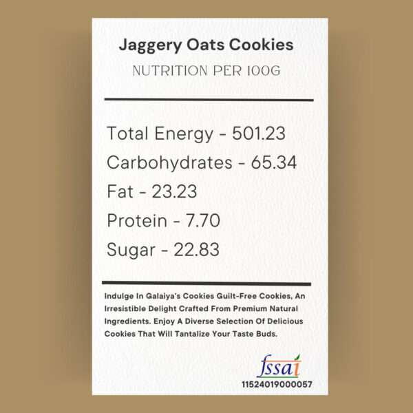 Oats Cookies (jaggery) - 150 gms - Image 4